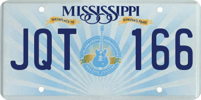 MS license plate JQT166