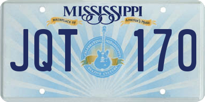 MS license plate JQT170