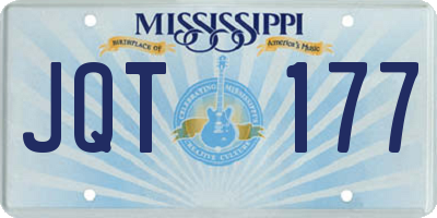 MS license plate JQT177