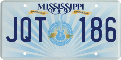 MS license plate JQT186