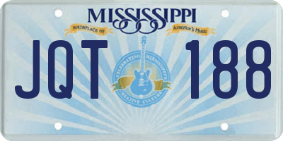 MS license plate JQT188