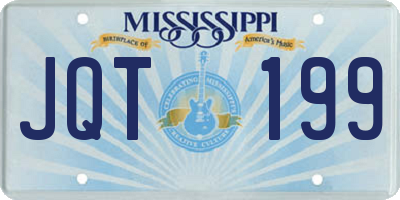 MS license plate JQT199