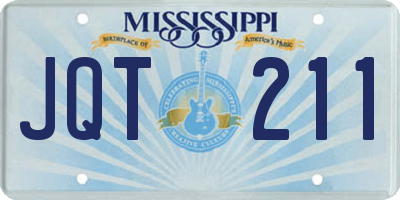 MS license plate JQT211