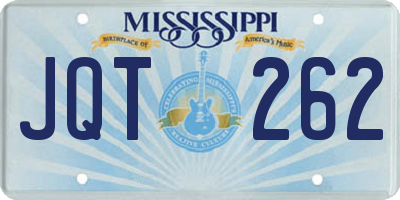 MS license plate JQT262