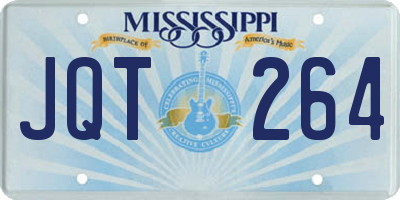 MS license plate JQT264