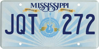 MS license plate JQT272