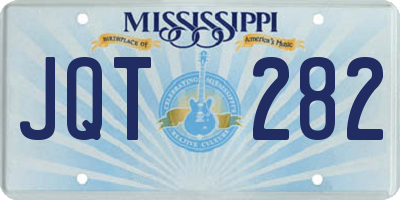 MS license plate JQT282