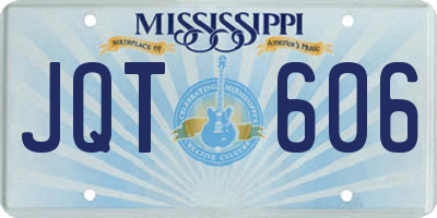 MS license plate JQT606