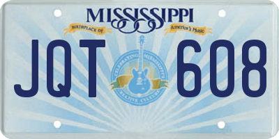 MS license plate JQT608