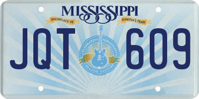MS license plate JQT609