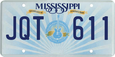 MS license plate JQT611