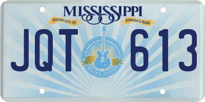 MS license plate JQT613