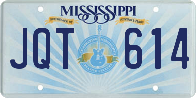 MS license plate JQT614