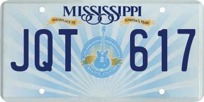 MS license plate JQT617