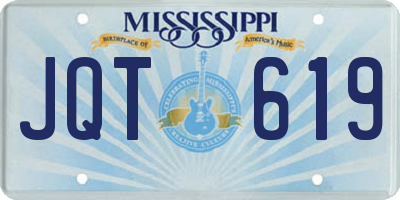 MS license plate JQT619