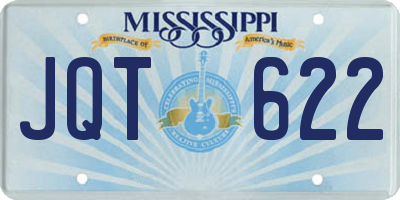 MS license plate JQT622