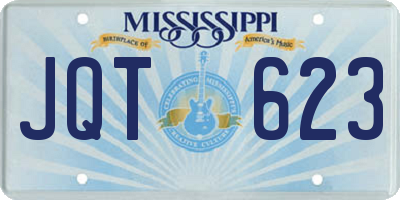 MS license plate JQT623