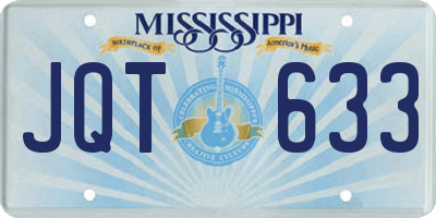 MS license plate JQT633