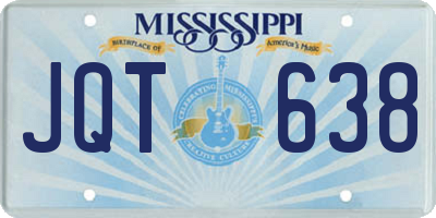 MS license plate JQT638