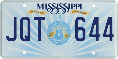 MS license plate JQT644