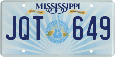 MS license plate JQT649
