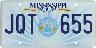 MS license plate JQT655