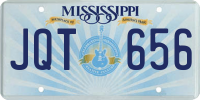 MS license plate JQT656