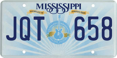 MS license plate JQT658