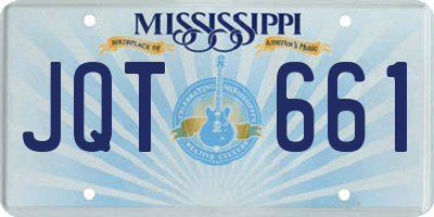 MS license plate JQT661