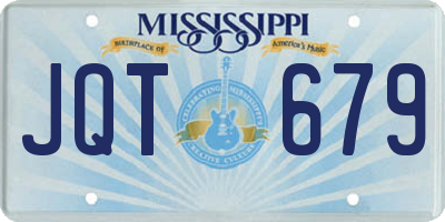 MS license plate JQT679