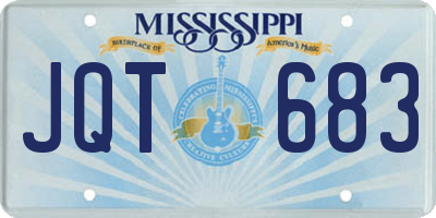 MS license plate JQT683
