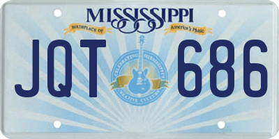 MS license plate JQT686
