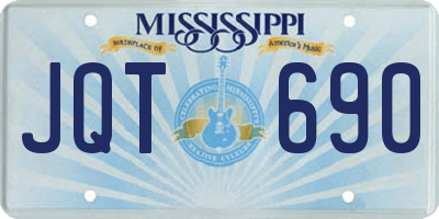 MS license plate JQT690