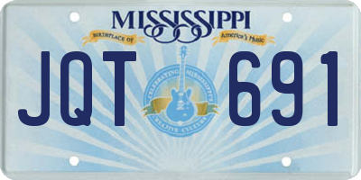 MS license plate JQT691