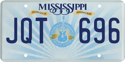 MS license plate JQT696