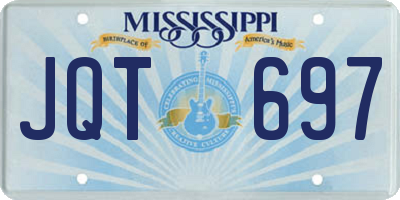 MS license plate JQT697