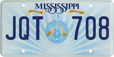 MS license plate JQT708