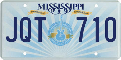 MS license plate JQT710
