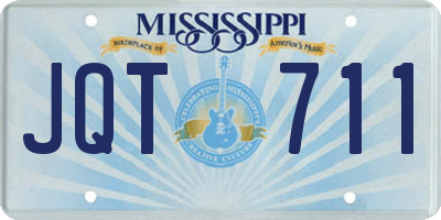 MS license plate JQT711