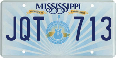 MS license plate JQT713