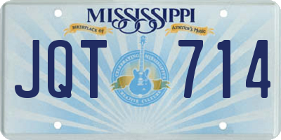 MS license plate JQT714