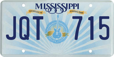 MS license plate JQT715