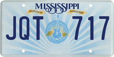 MS license plate JQT717