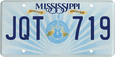 MS license plate JQT719