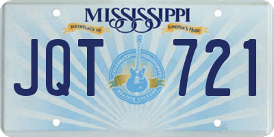 MS license plate JQT721