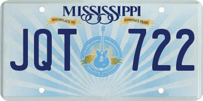 MS license plate JQT722