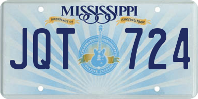 MS license plate JQT724