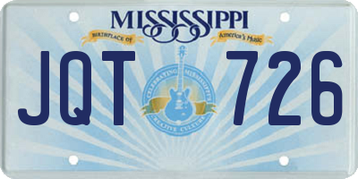 MS license plate JQT726