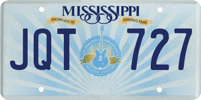 MS license plate JQT727