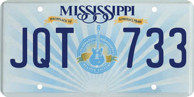 MS license plate JQT733